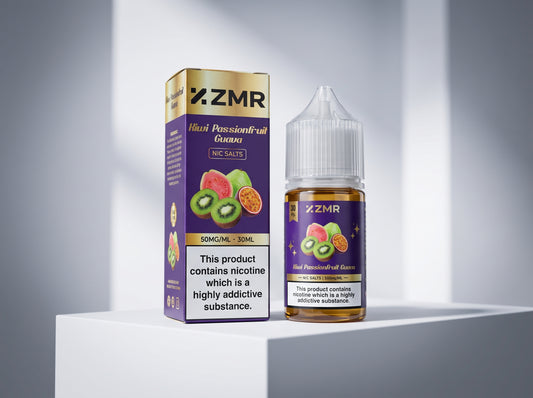 ZMR Kiwi Passionfruit Guava Nic Salt E-Liquid 50mg 30ml | Premium Vape Juice