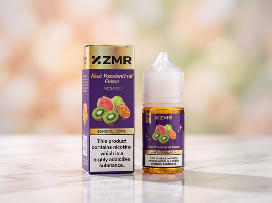 ZMR Kiwi Passionfruit Guava Nic Salt E-Liquid 50mg 30ml | Premium Vape Juice