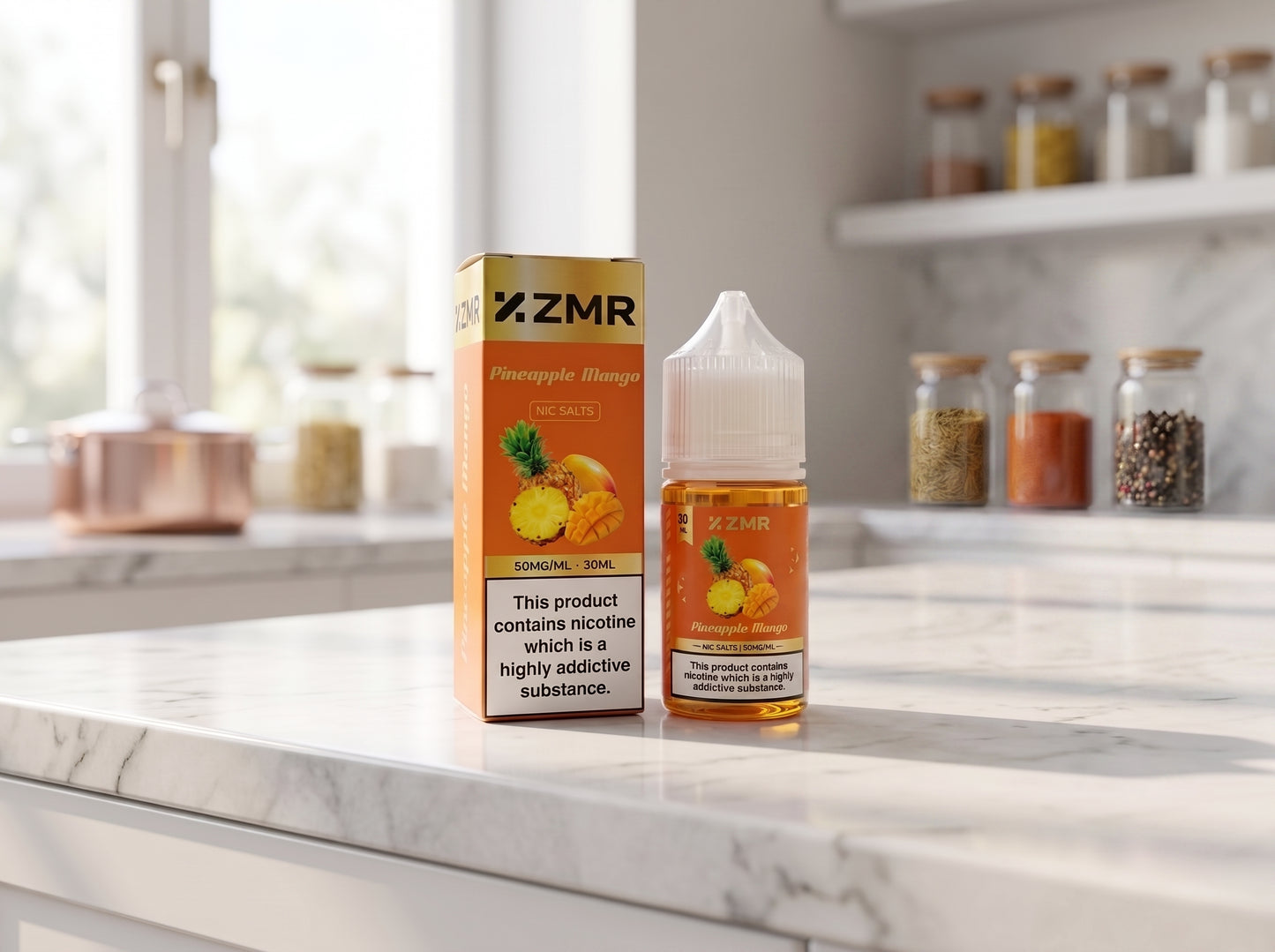 ZMR Pineapple mango Nic Salt E-Liquid 50mg 30ml | Premium Vape Juice