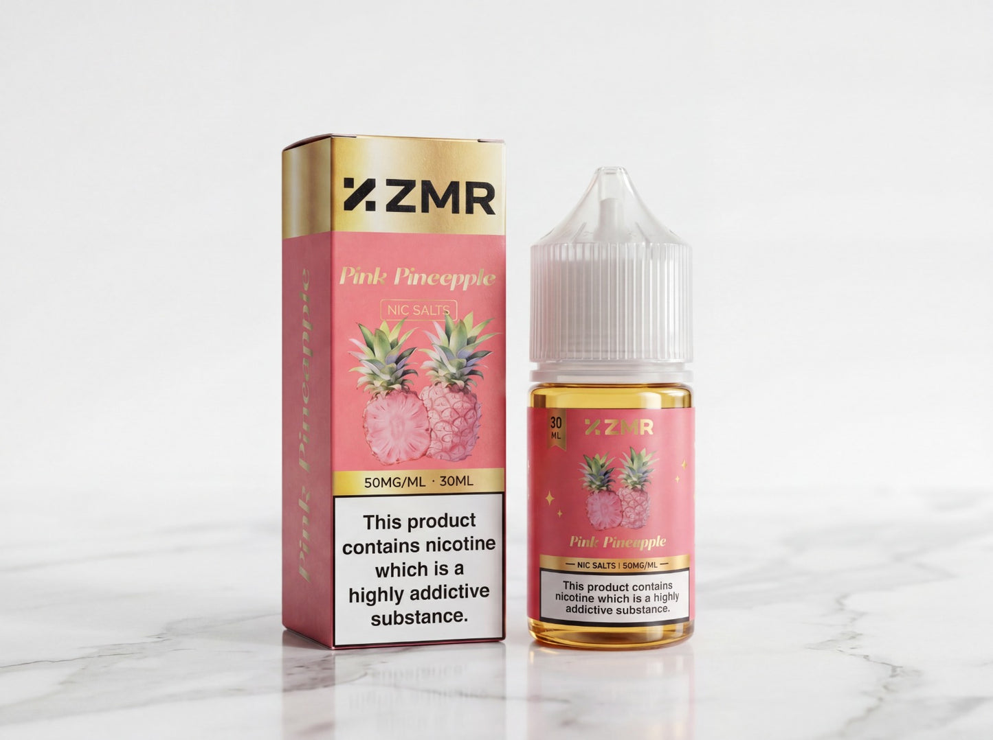 ZMR Pink Pineapple Nic Salt E-Liquid 50mg 30ml | Premium Vape Juice